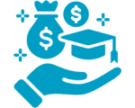 Financial aid for education concept
