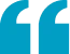 Double quotes graphic in blue color